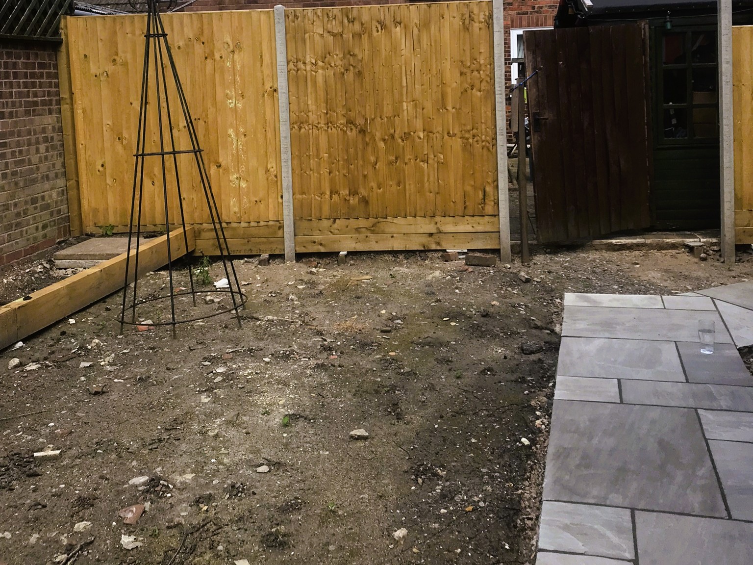 colourful garden design for new build house near Gainsborough and Lincoln. Easy to manage planting